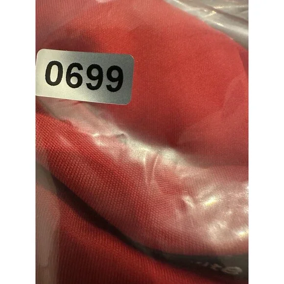 Adidas Climalite Shirt Mens Large Red Soccer Training Jersey 3 Stripe 8 Top - Picture 12 of 12